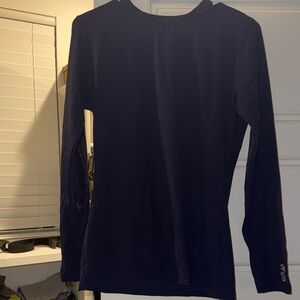 Figs Navy Long Sleeve Tee